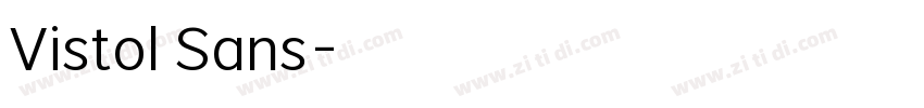 Vistol Sans字体转换